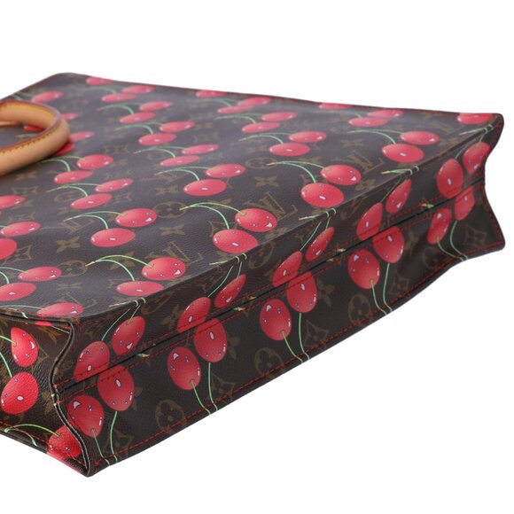 Louis Vuitton x Murakami Sac Plat Monogram Cherry Tote Bag M95010 Leather - Picture 5 of 7